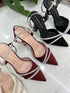 Rhinestone Embedded Bridal Pointy Heels